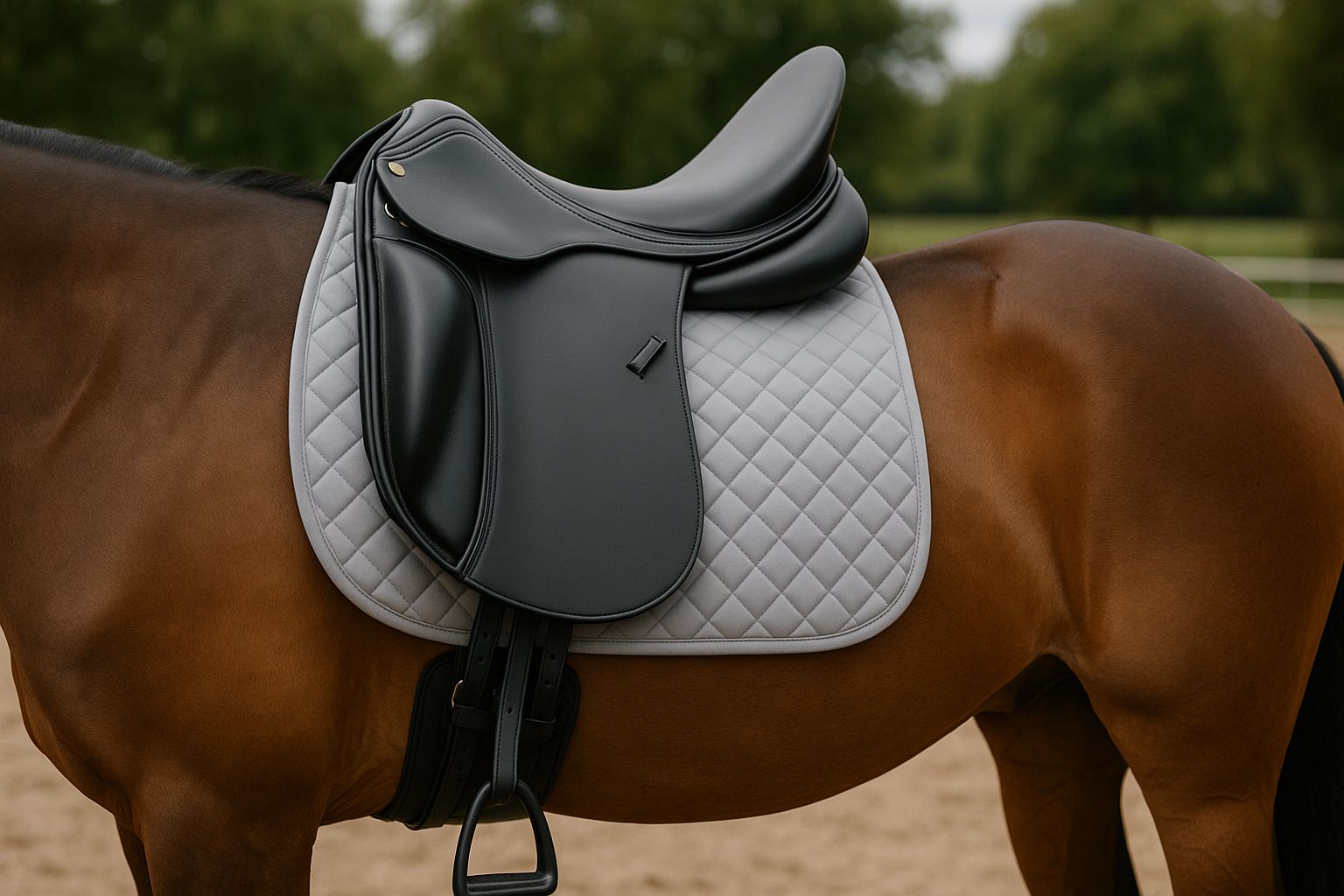 Kareem's Global Selle de saut en cuir de qualité supérieure pour cheval