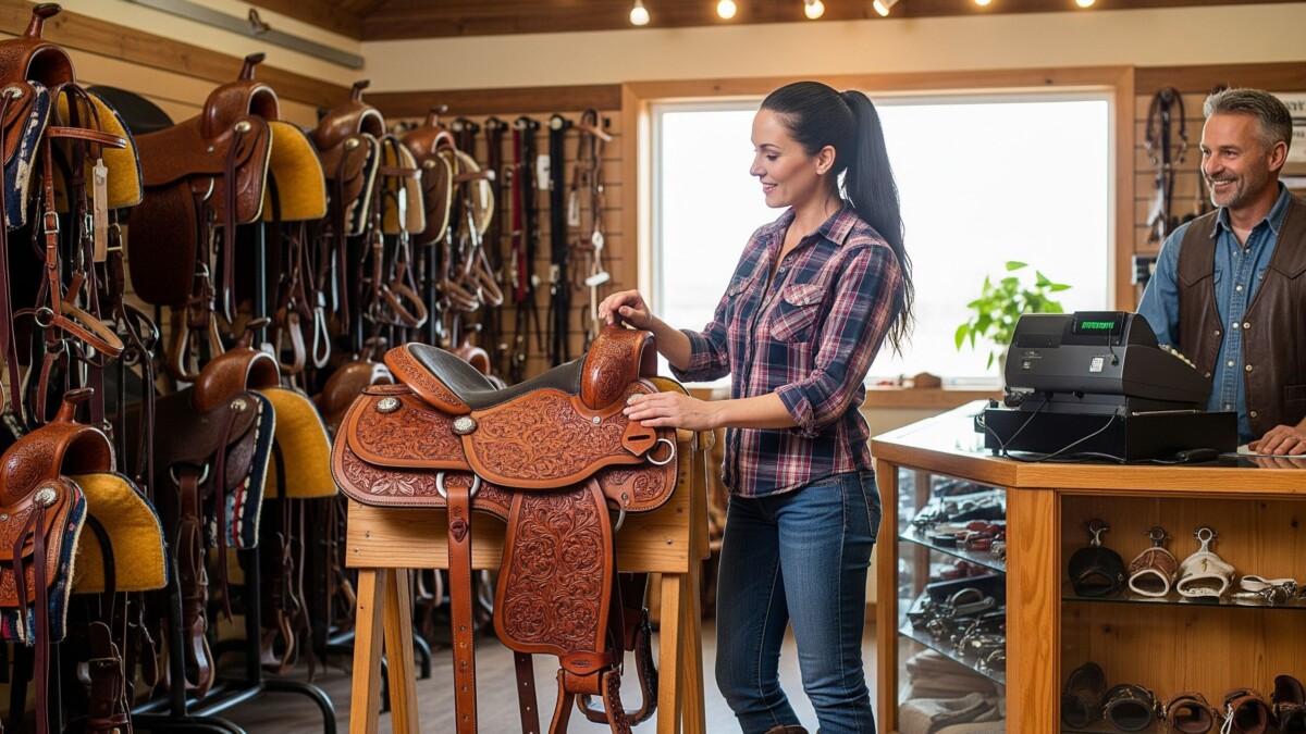 Selle de western pour cheval Denver Wade Waffle | La sellerie de Maé